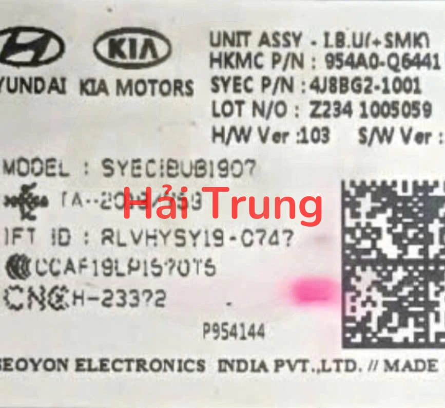 Hộp điều khiển điện thân xe IBU Kia Seltos 2021-2025 Tháo Xe 954A0Q6441