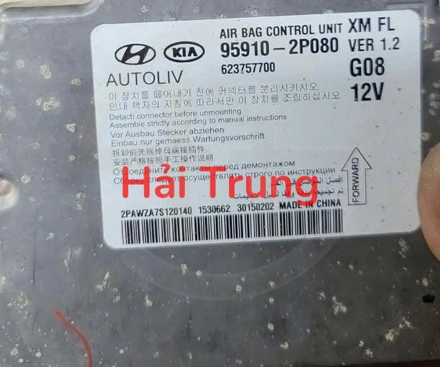 959102P080 Hộp điều khiển túi khí Kia Sorento 2009-2013 Tháo xe