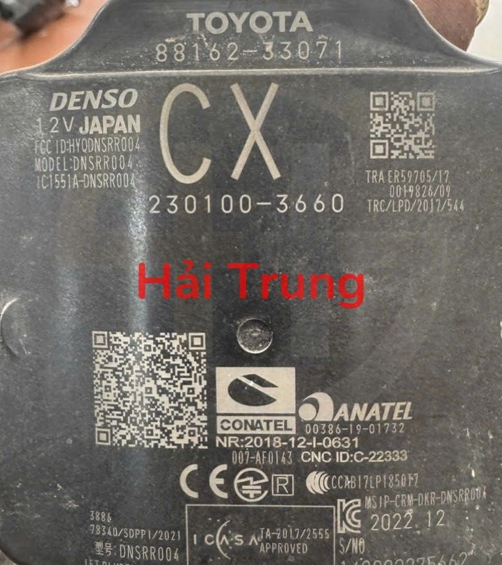 Hộp Radar trước Toyota Camry 2021-2025 Tháo Xe 88162-33071