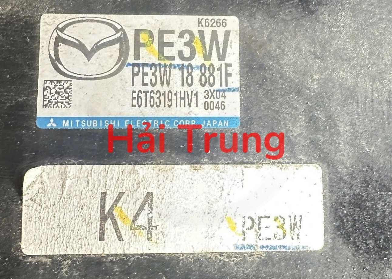 Hộp điều khiển động cơ ECU Mazda CX-5 2013-2016 2.2 Tháo Xe PE3W-18-881F PE3W18881F