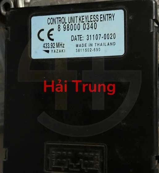 Hộp điều khiển cửa không cần chìa khóa ISUZU D-MAX Tháo Xe 8980000340