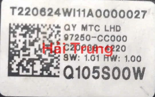 Cụm điều khiển công tắc điều hòa AC Kia Sonet Tháo Xe 97250-CC000 97250CC000