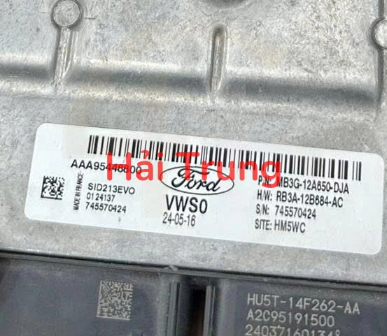 Hộp điều khiển động cơ ECU Ford Ranger Tháo Xe MB3G-12A650-DJA MB3G12A650DJA