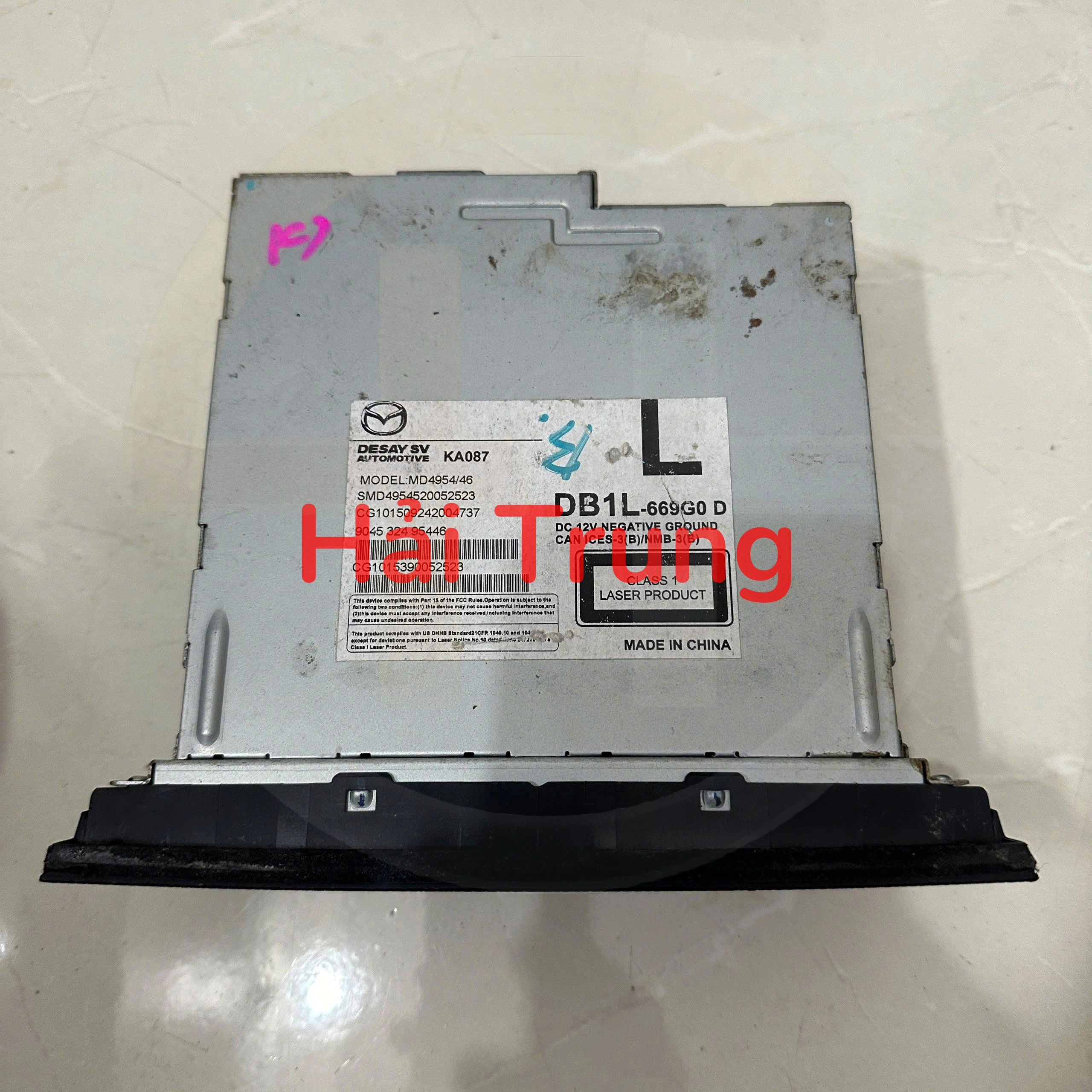 DB1L669G0D Đầu radio, bộ điều khiển trung tâm Mazda 2, CX- 3 2015 - 2019 Tháo Xe