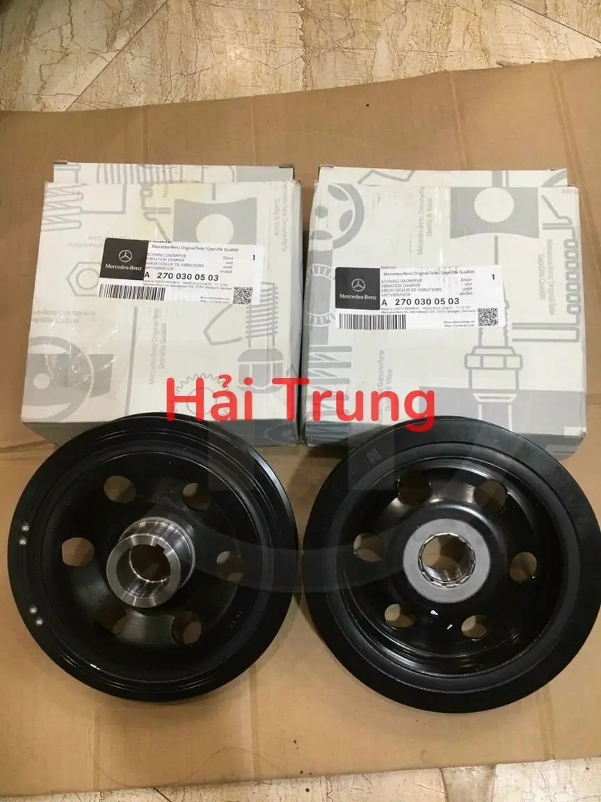 Puly trục cơ Mercedes A180, A200, A250, B180, B200 M274 chính hãng A2700300503 