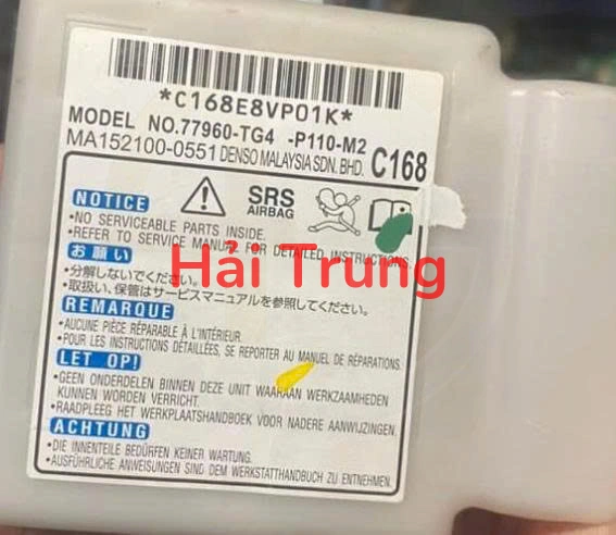 Hộp điều khiển túi khí Honda Brio Tháo Xe 77960-TG4-P110-M2 77960TG4P110M2