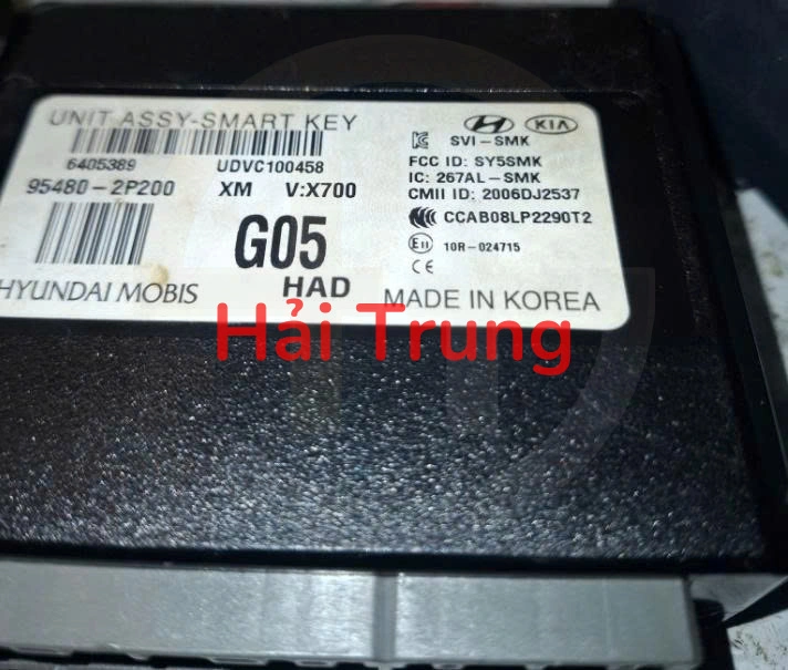 Hộp điều khiển khóa thông minh Smart Key Kia Sorento 2010-2012 Tháo Xe 95480-2P200 954802P200