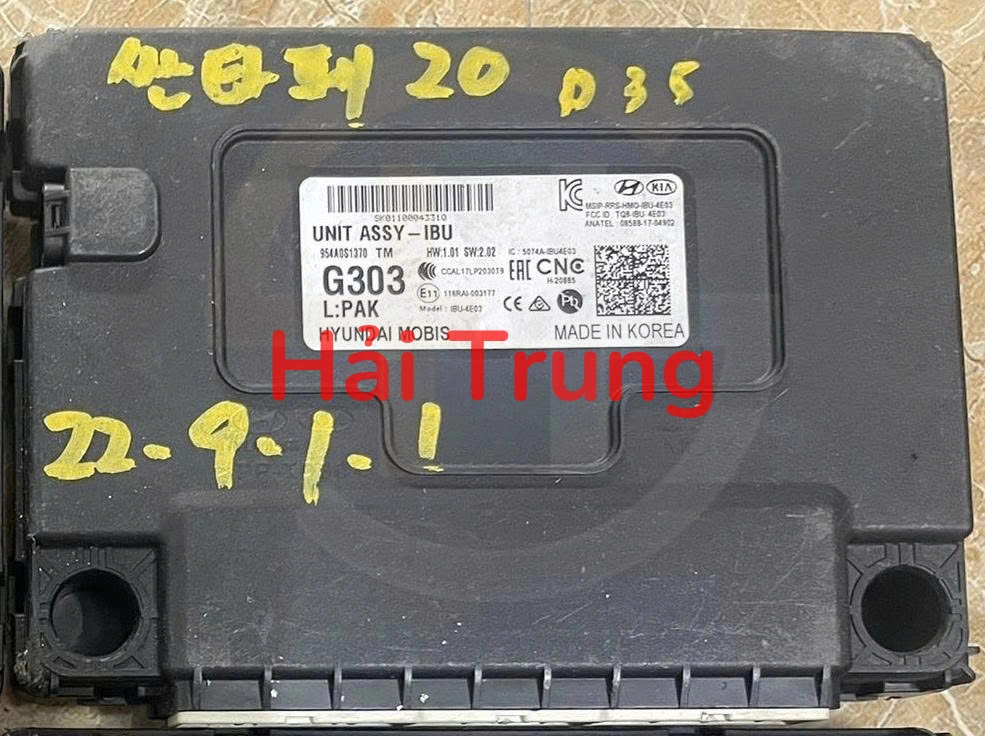 95400S1370 Hộp điều khiển điện tử IBU Hyundai Santafe 2018-2020 Tháo Xe