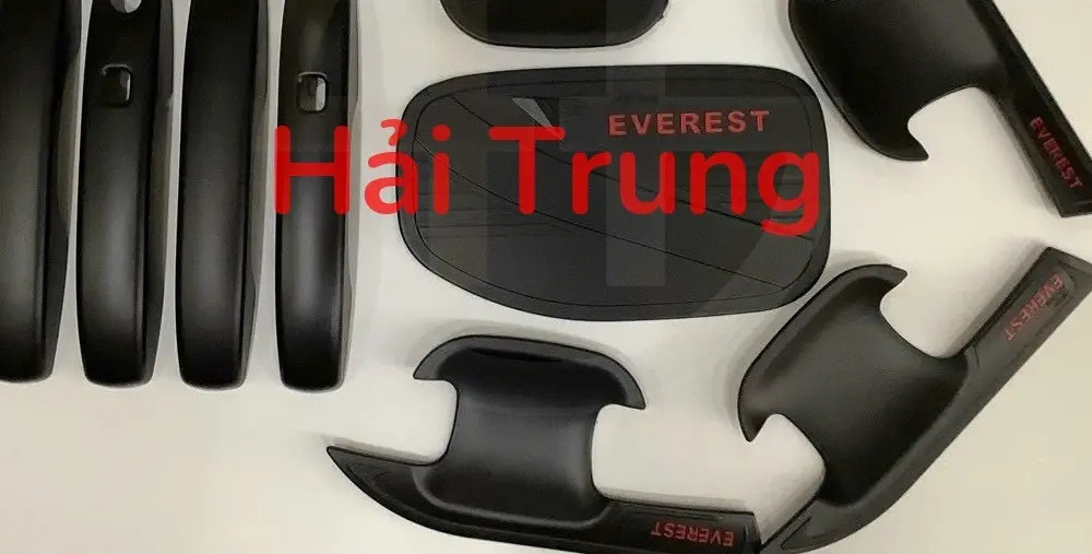 Ốp tay mở nắm cửa, hõm cửa, nắp xăng Everest 2023