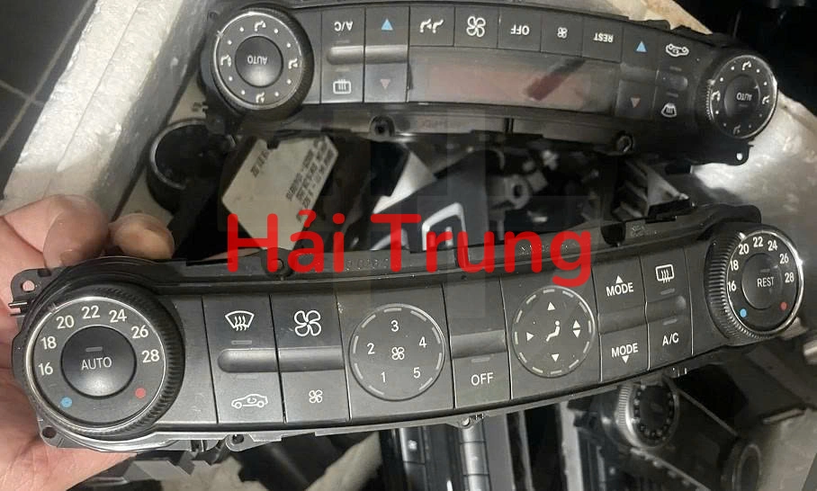 Tháo xe bảng điều khiển công tắc điều hòa AC MERCEDES E-CLASS 2007 211
