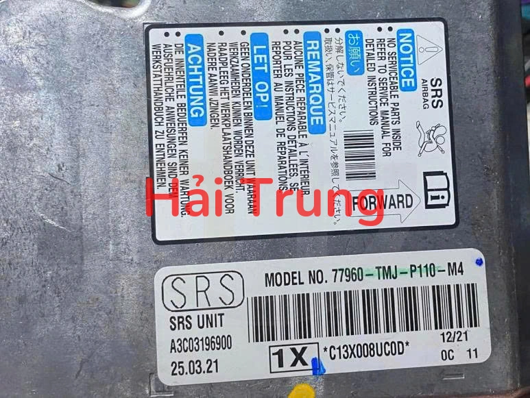 Hộp điều khiển túi khí Honda CR-V Tháo Xe 77960-TMJ-P110-M4 77960TMJP110M4