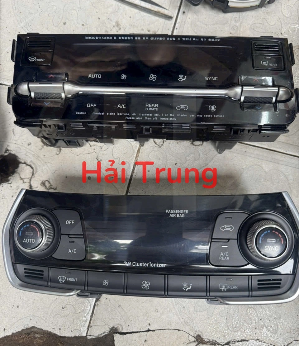 Bảng điều khiển điều hòa Hyundai Santafe 2019 Tháo xe