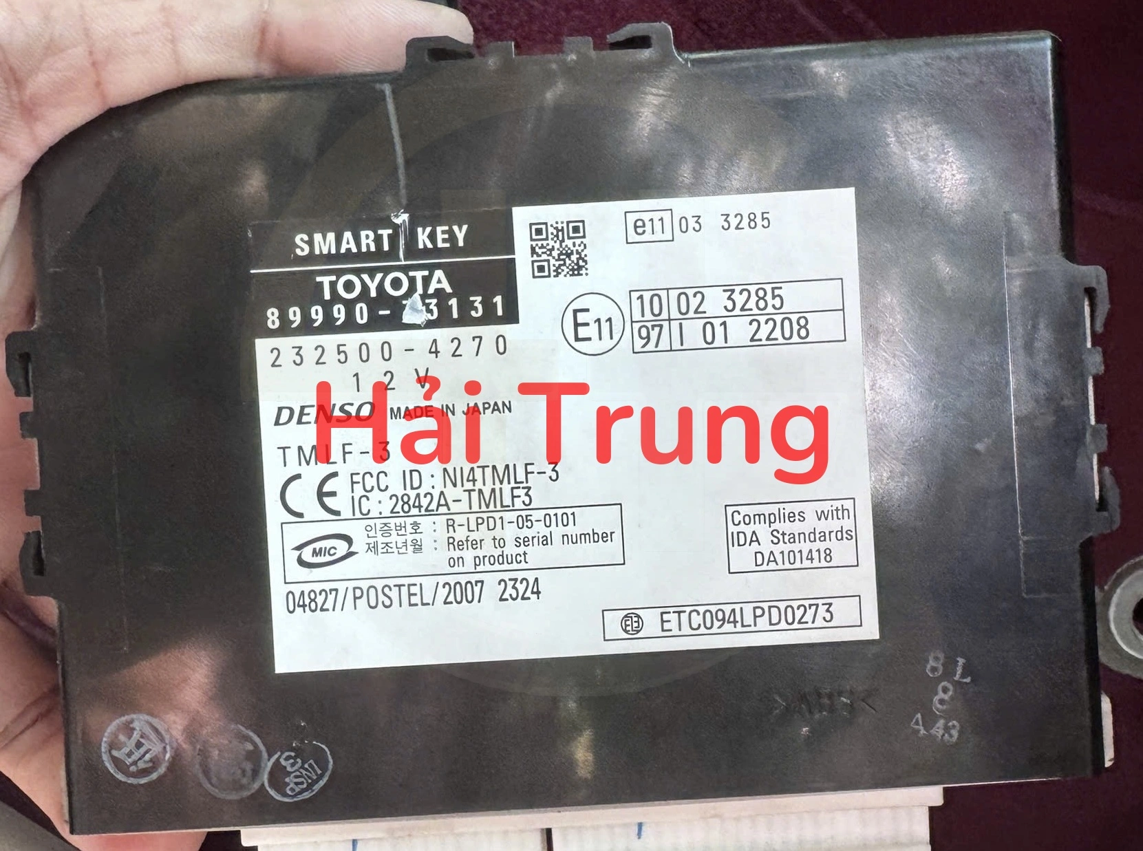 Hộp chìa khóa Smart Key Toyota Camry 2.5Q 2009 Tháo Xe 89990-33131