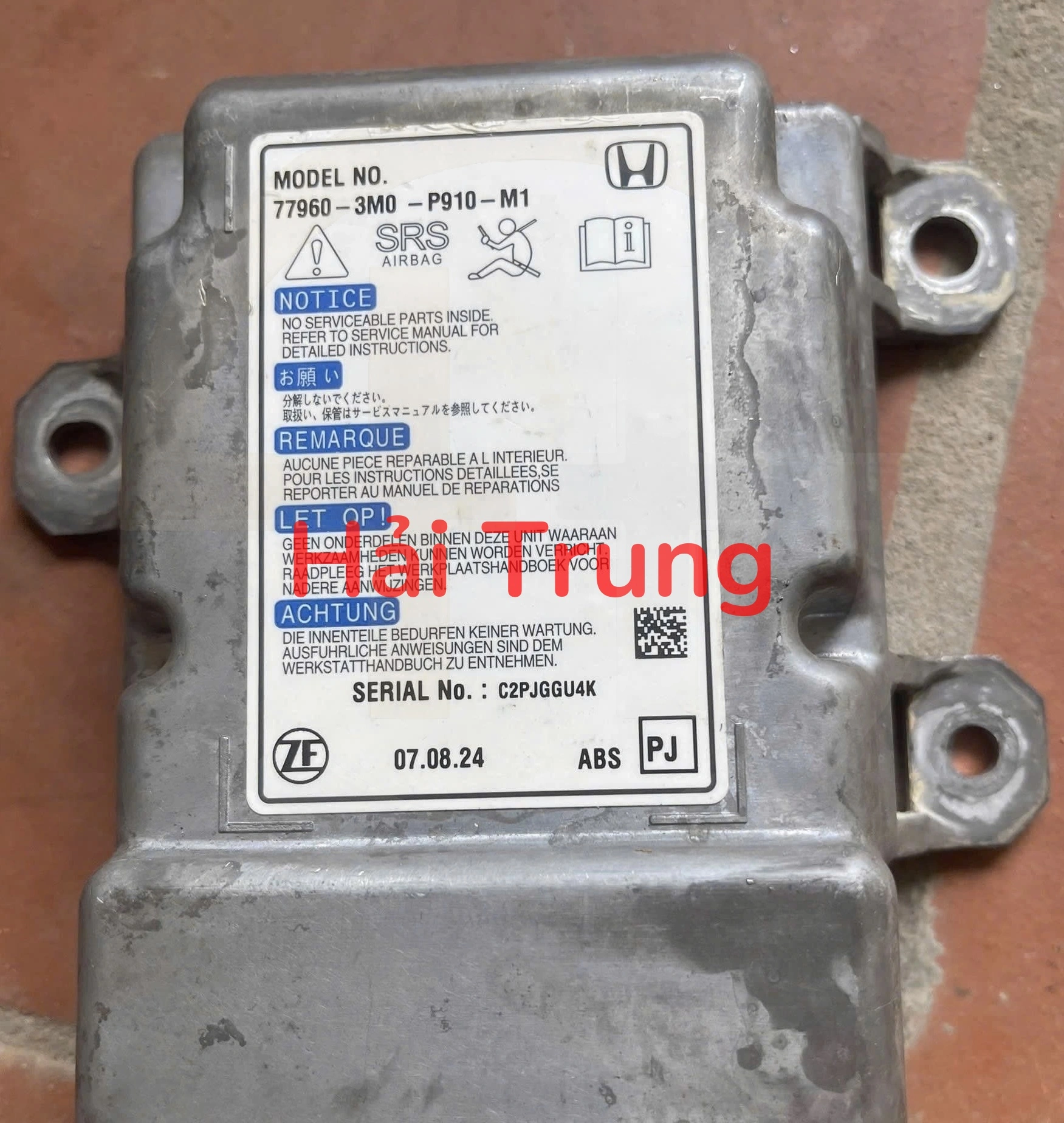 Hộp điều khiển túi khí Honda HRV 2025 2026 2027 Tháo Xe 77960-3M0-P910-M1