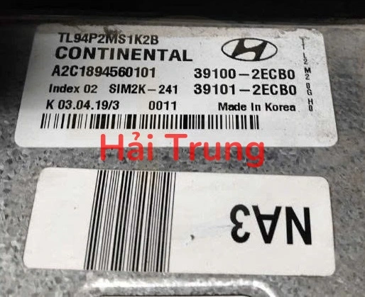 Hộp điều khiển động cơ Hộp đen ECU Tucson 2019 Tháo Xe 391002ECB0