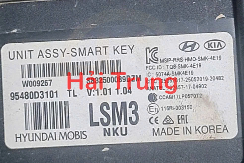 95480D3560 Hộp điều khiển chìa khóa Smart Key Hyundai Tucson 2015-2018 Tháo Xe