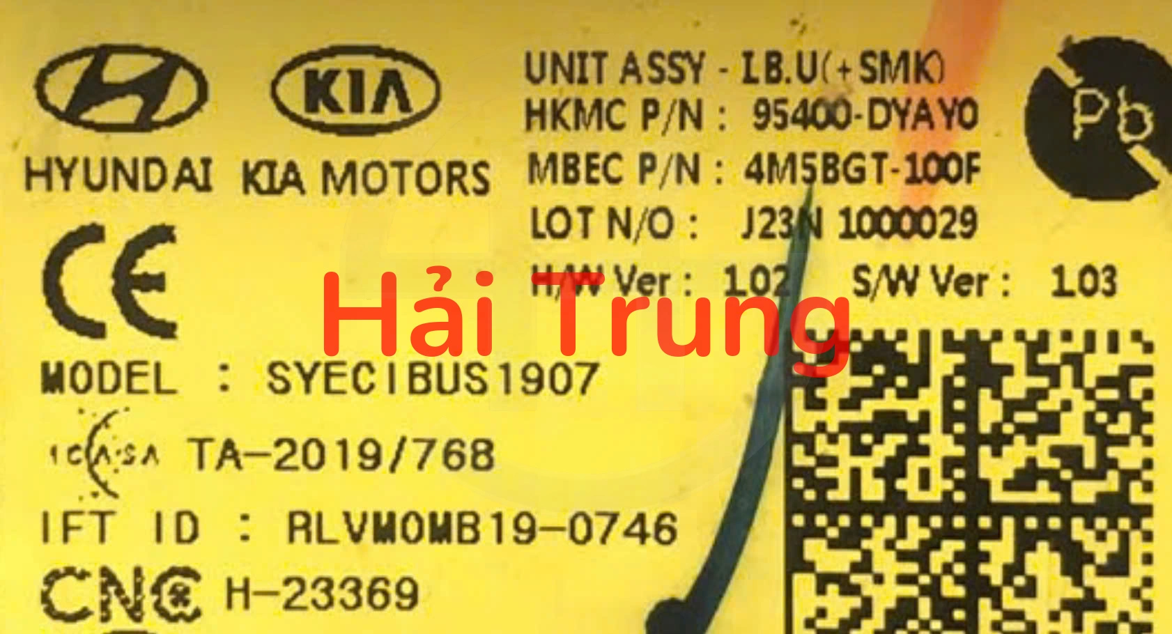 Hộp điều khiển điện thân xe IBU Kia Carens 2023-2026 Tháo Xe 95400DYAY0