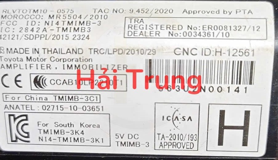 Nút Start Stop Toyota Innova 2020 Tháo Xe 89611-0K014