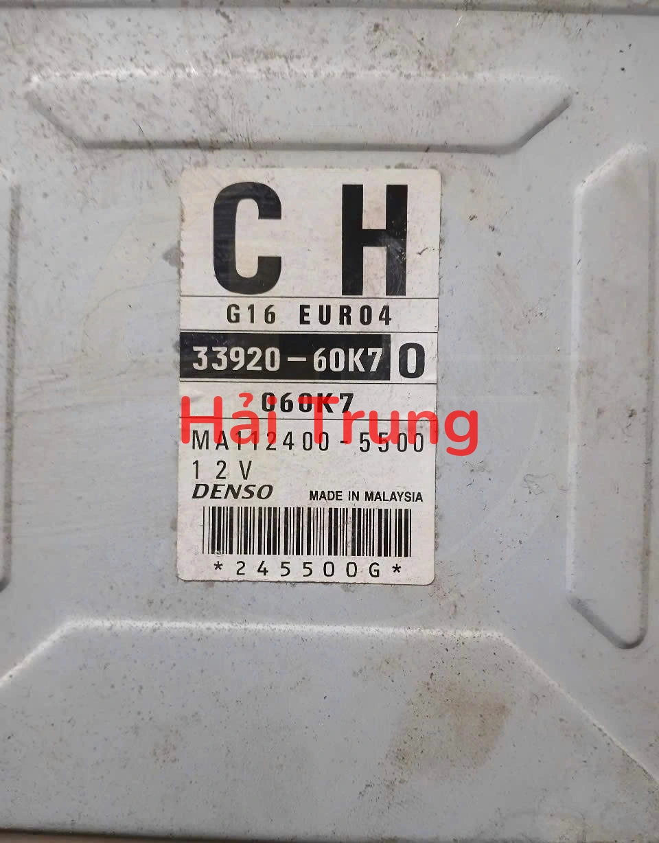 Hộp điều khiển động cơ Hộp đen ECU Suzuki Carry Pro Tháo Xe 33920-60K70