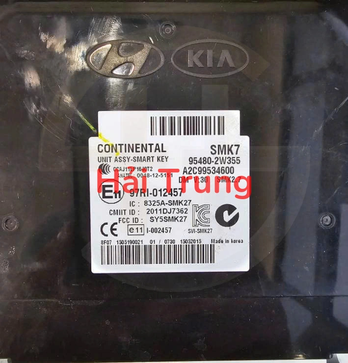Hộp điều khiển khóa thông minh Smart Key Hyundai Santafe 2013-2017 Tháo Xe 95480-2W355 954802W355