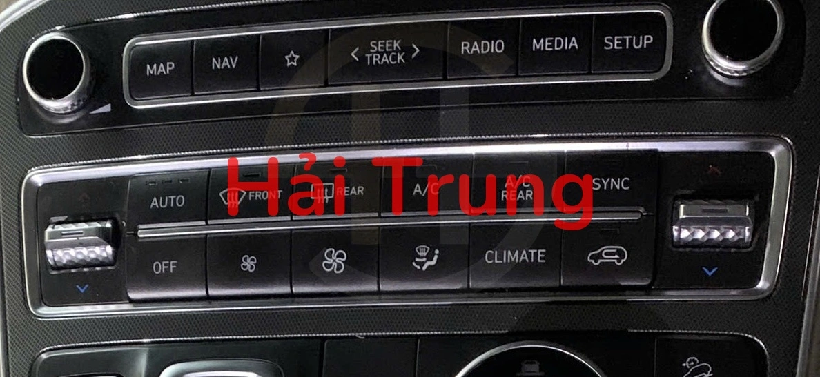 Bảng điều khiển công tắc điều hòa AC Hyundai Santafe 2022-2024 Tháo Xe 97250-S1PL0 PPJ