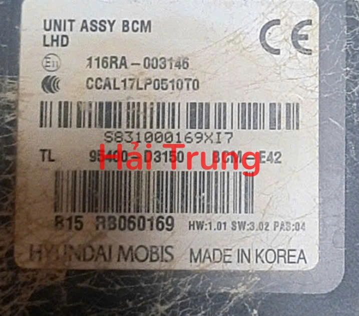 95400D3150 Hộp điều khiển điện tử IBU Hyundai Tucson 2015-2018 Tháo Xe