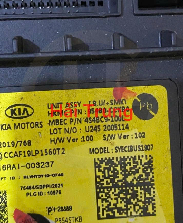 Hộp IBU + SMK Kia Sonet 2025 2026 2027 Tháo Xe 954B0-CCKB0 954B0CCKB0