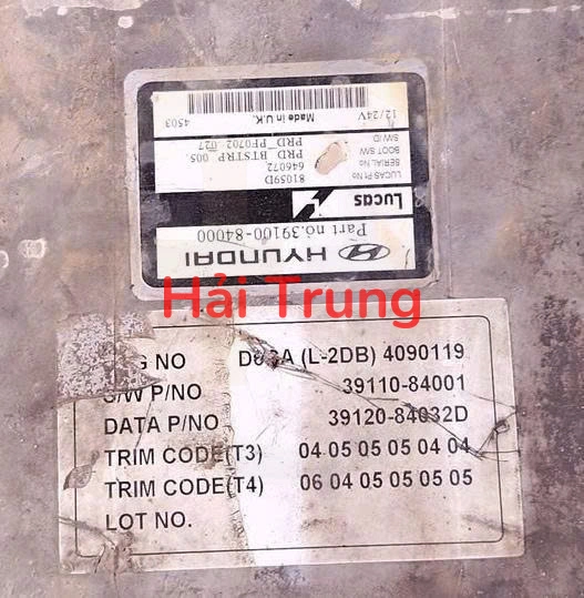 Hộp điều khiển động cơ ECU ECM Hyundai Trago D6CA 39110-84001 39100-84000