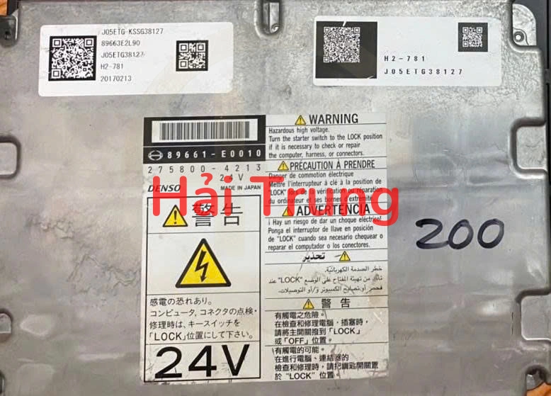 Hộp điều khiển động cơ ECU ECM Hino Truck Tháo Xe 89661-E0010 89661E0010