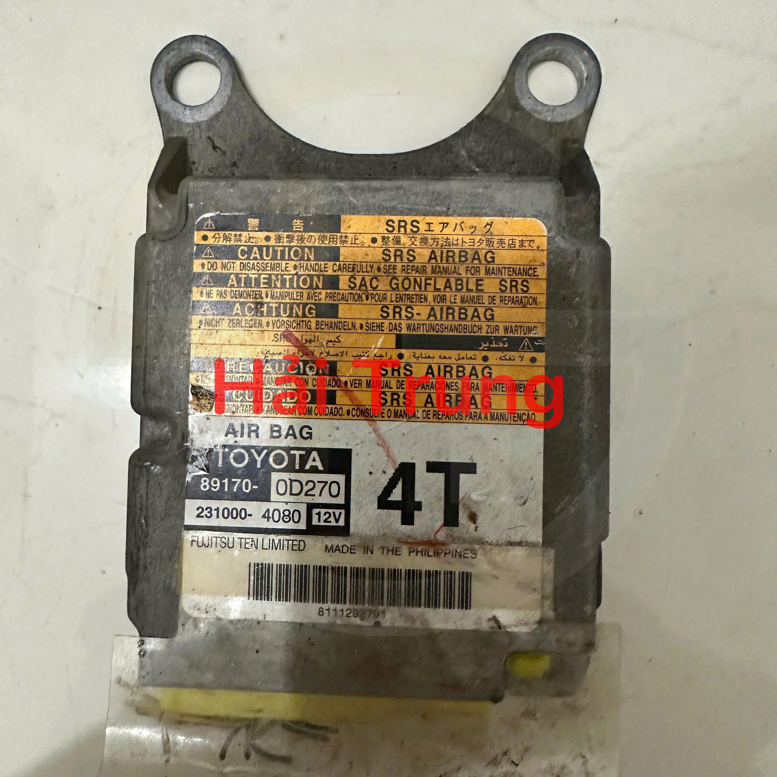 891700D270 Hộp điều khiển túi khí Toyota Yaris Tháo Xe