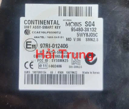 Hộp chìa khóa Smart Key Hyundai Elantra 2011-2014 Tháo Xe 95480-3X132 954803X132