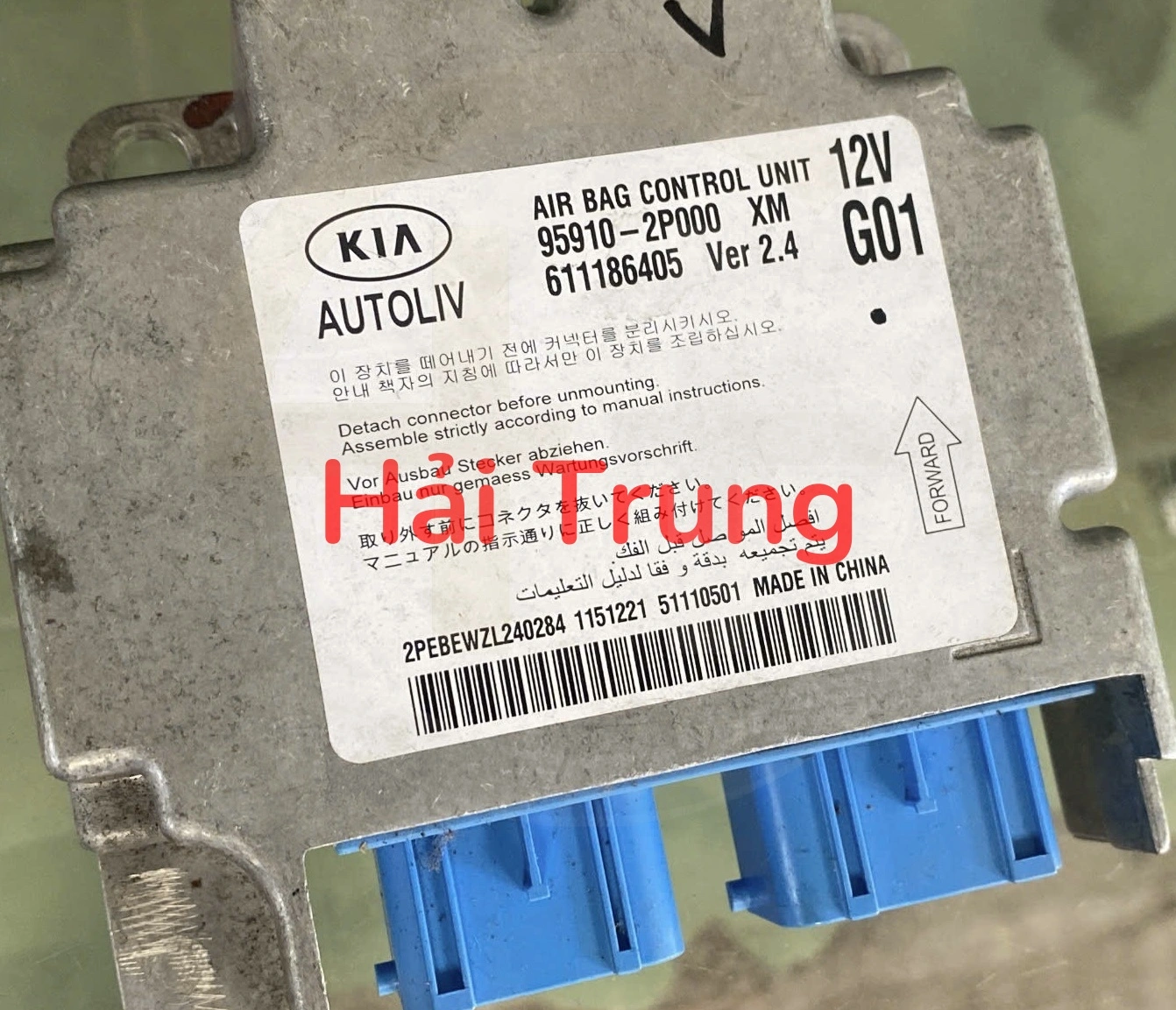 Hộp điều khiển túi khí Kia Sorento 2009 2010 2011 2012 Bãi Tháo 95910-2P000 959102P000