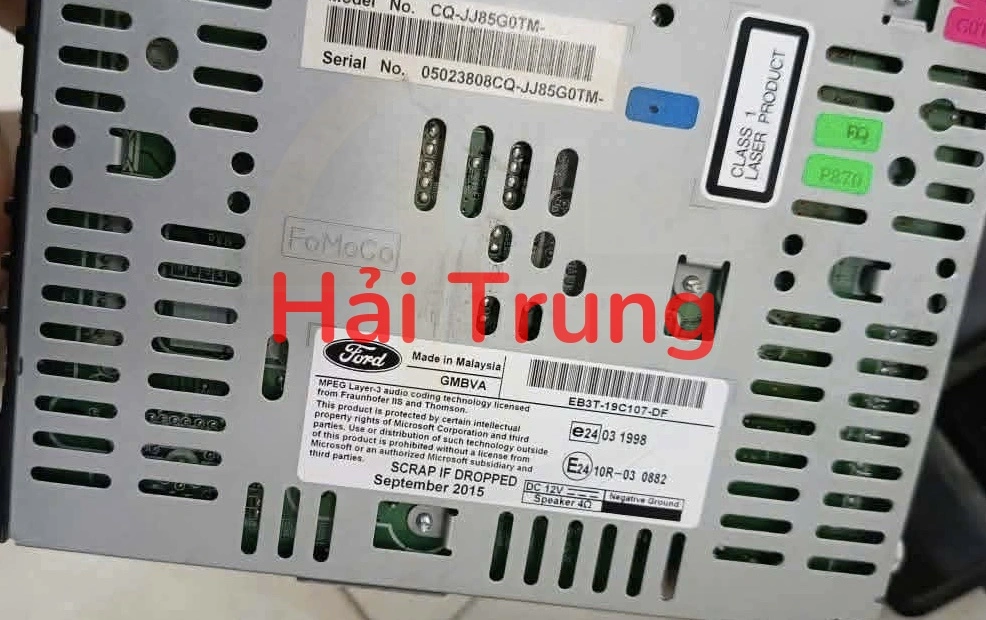 Hộp âm ly, radio Ford Ranger Tháo Xe EB3T-19C107-DF EB3T19C107DF