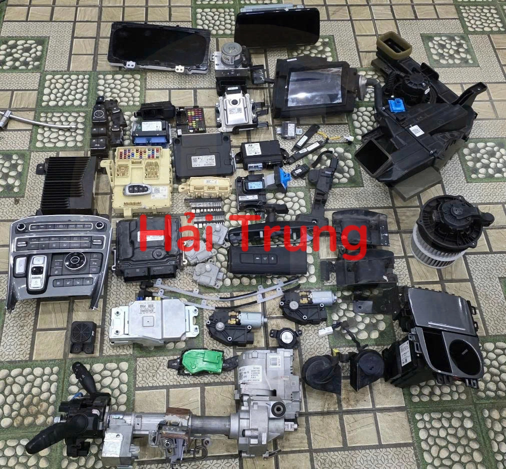 Tháo Xe Full set nổ, bộ nổ, hộp điện đầy đủ Hyundai Santafe 2021-2023 máy dầu số bấm