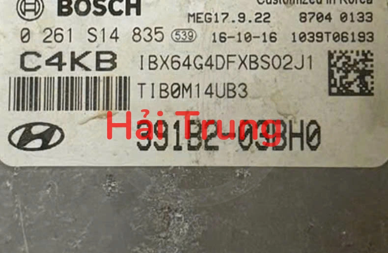 391B203BH0 Hộp điều khiển động cơ Hộp đen ECU Hyundai I20 2015 Tháo Xe