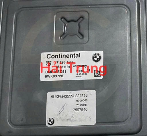 Hộp điều khiển điện động cơ ECU BMW X6 E71 2008-2013 Tháo Xe 7593493
