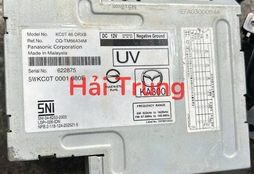 Hộp khuếch đại âm thanh Hộp Âm Ly Mazda CX5 2021-2025 Tháo Xe KC0T-66-DRXB