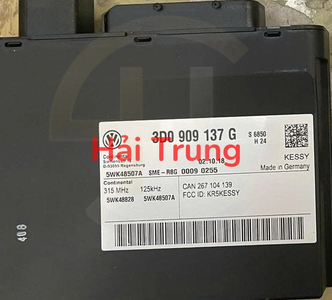 Hộp điều khiển hệ thống ra vào và khởi động không cần chìa khóa Volkswagen Phaeton Tháo Xe 3D0909137G