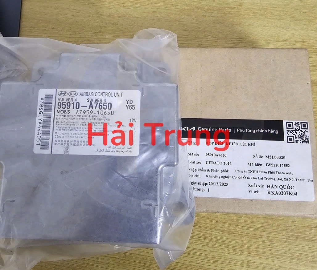 Hộp điều khiển túi khí Kia Cerato 2012-2017 95910A7650