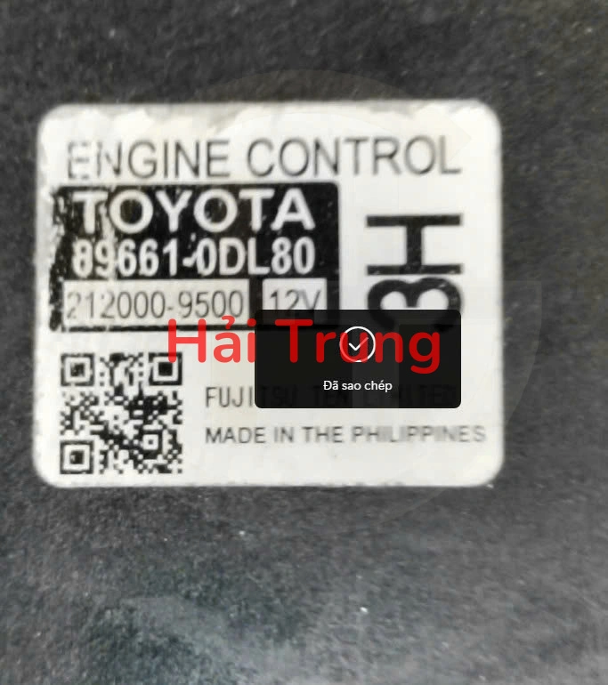 Tháo xe Hộp điều khiển động cơ Toyota Vios