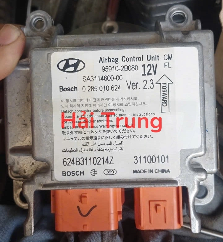 Tháo Xe Hộp điều khiển túi khí Hyundai Santafe 2010 959102B080