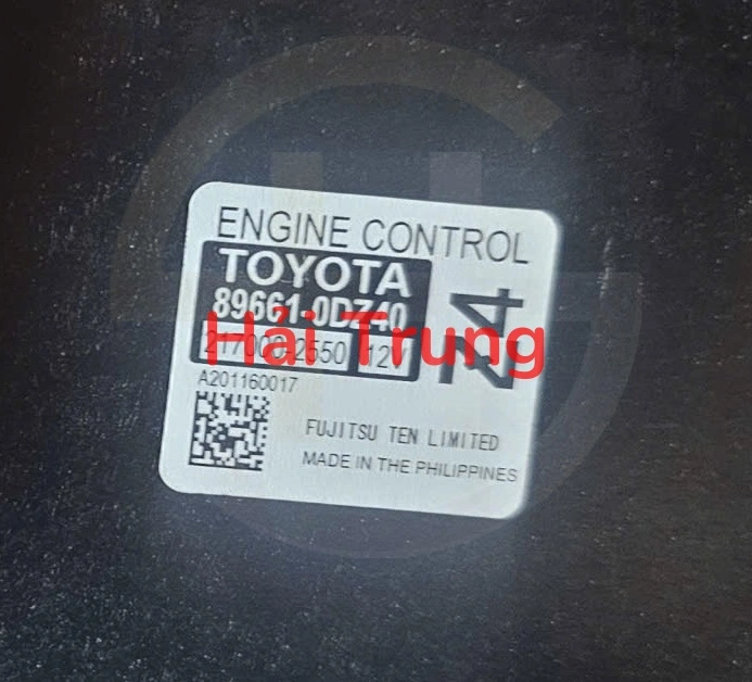 Hộp điều khiển động cơ Hộp đen ECU Toyota Vios Tháo Xe 89661-0DZ40 896610DZ40