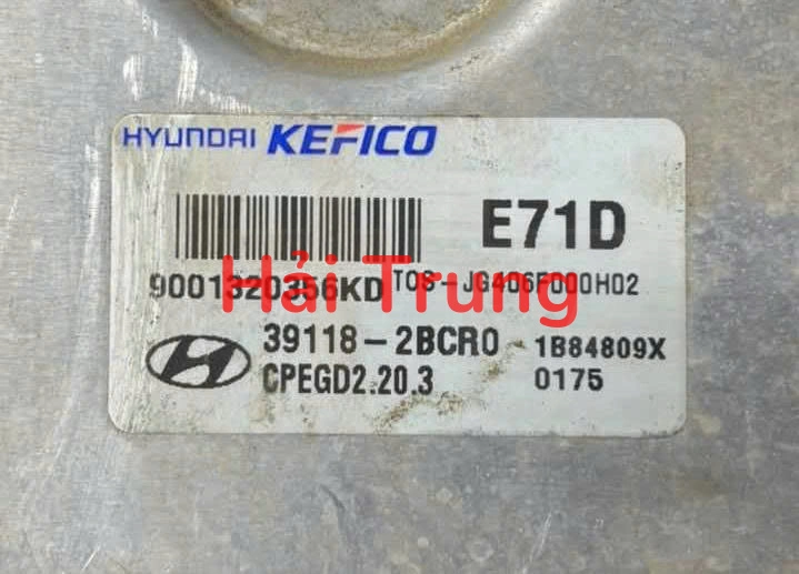 Hộp điều khiển động cơ ECU Hyundai Kona 2018-2023 Tháo Xe 39118-2BCR0 391182BCR0