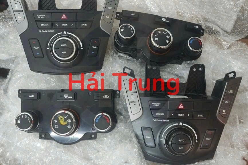 Bảng điều khiển điều hoà Hyundai Santafe 2012-2015 Tháo xe
