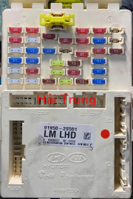 Hộp cầu trì trong xe Hyundai Tucson 2010-2013 Tháo Xe 91950-2S501 919502S501