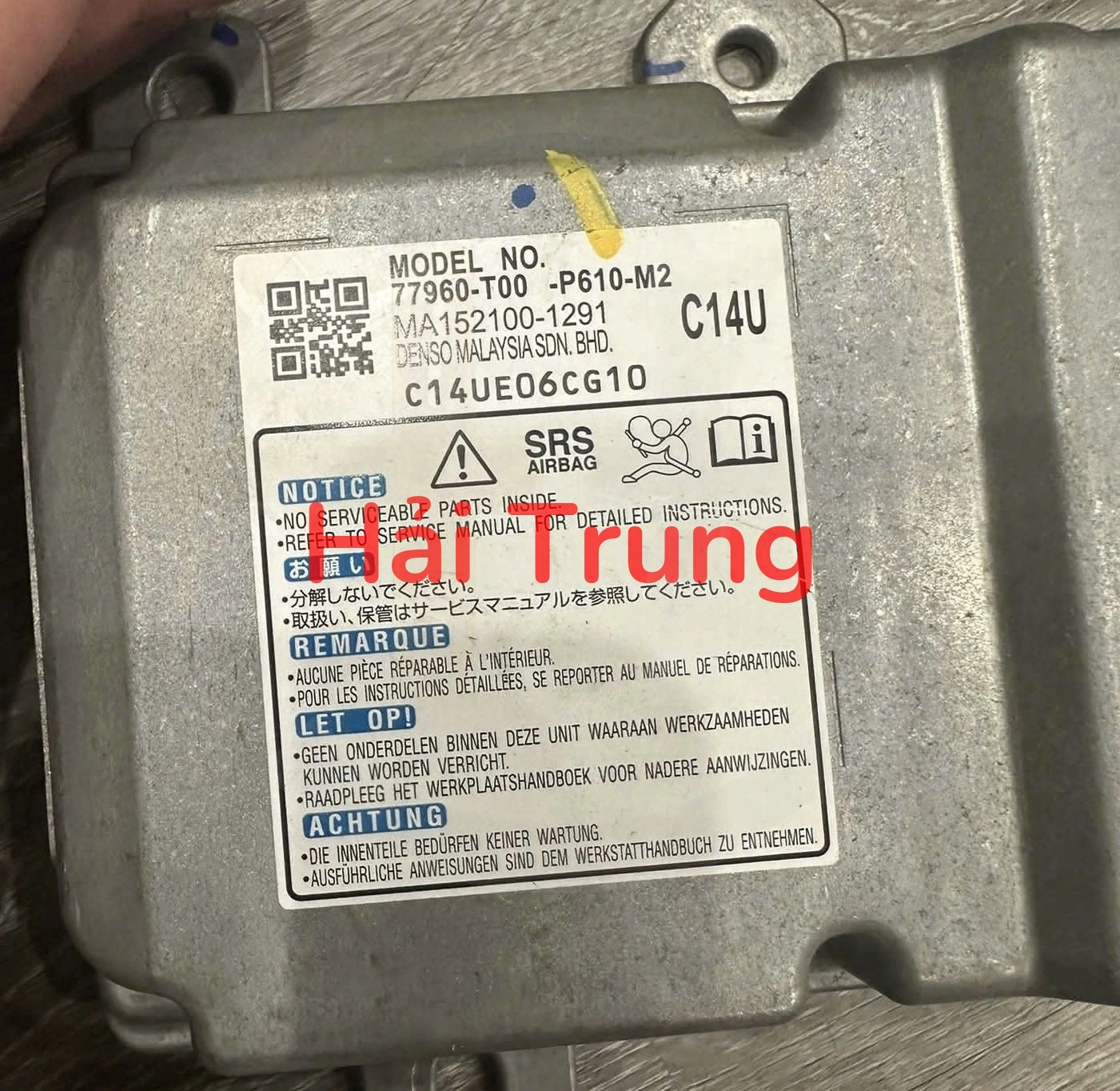 Hộp điều khiển túi khí Honda City RS 2024 Tháo Xe 77960-T00-P610-M2