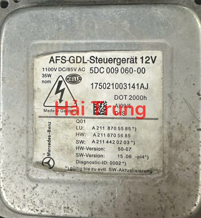 Hộp điều khiển đèn pha Balat Mercedes E-Class W211 S211 Tháo Xe A2118705585