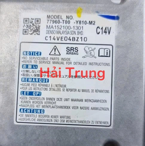 Hộp điều khiển túi khí Honda City 2021-2024 Tháo Xe 77960-T00-Y810-M2 77960T00Y810M2