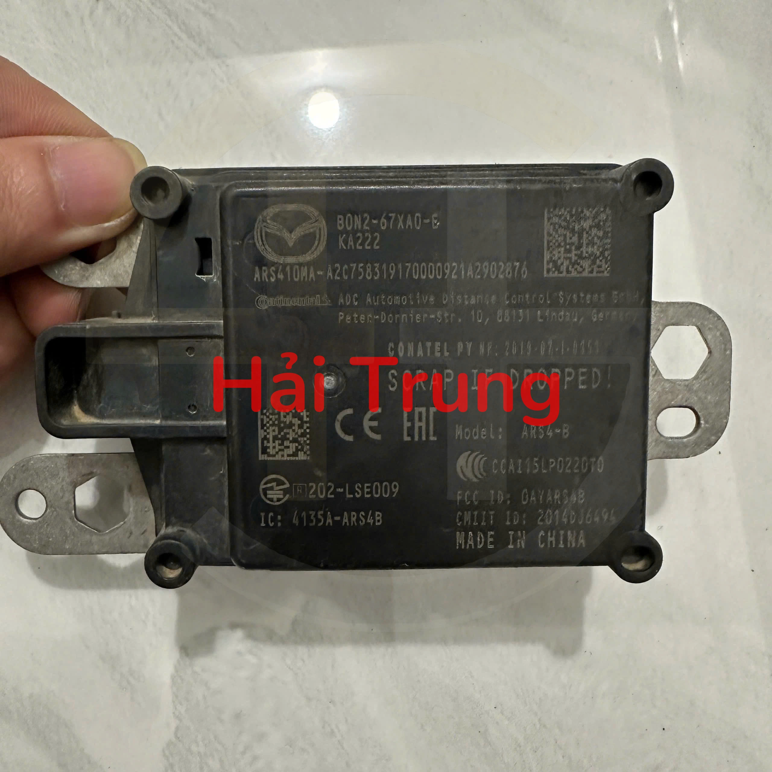 B0N267XA06 Hộp radar đầu xe Mazda 3, CX-3, CX-30 2019-2023 Tháo Xe