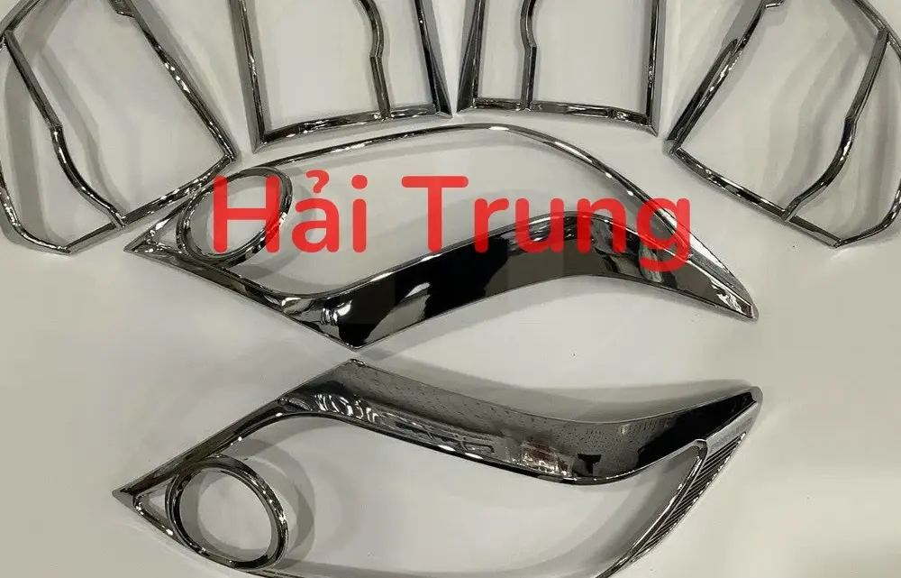 Viền mạ đèn pha, đèn hậu Toyota Fortuner 2013-2016